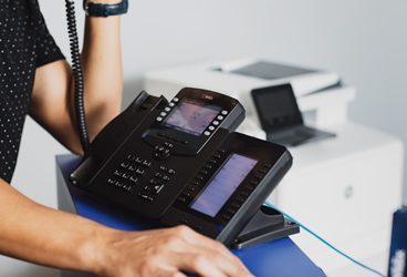 VoIP desk phone